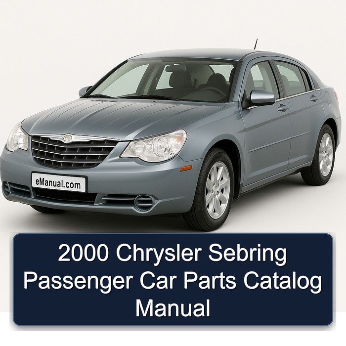 2000 Chrysler Sebring Passenger Car Parts Catalog Manual