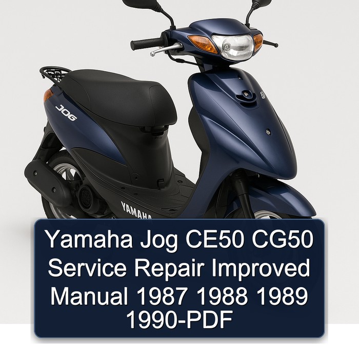 Yamaha Jog CE50 CG50 Service Repair Improved Manual 1987 1988 1989 1990-PDF