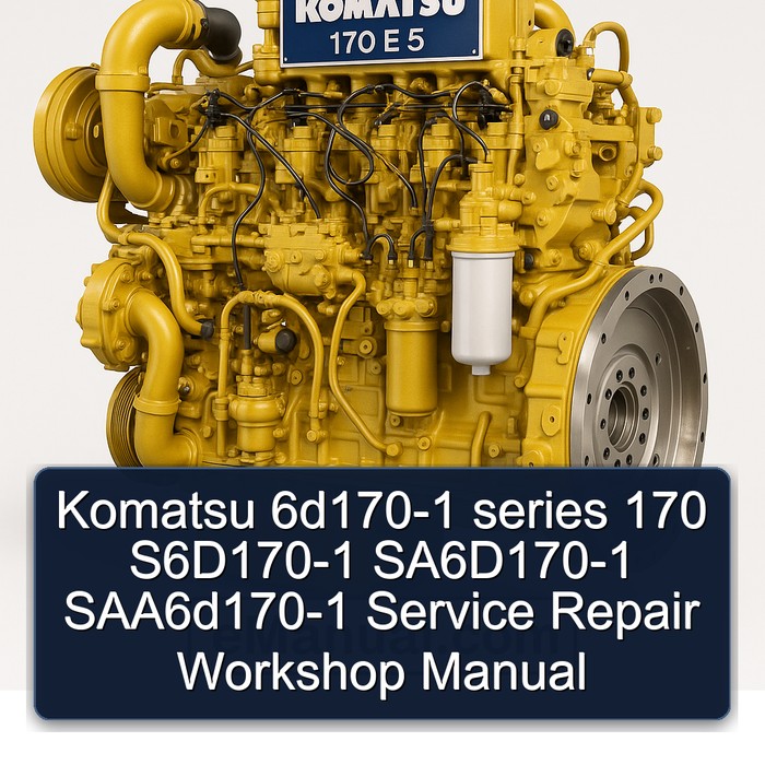 Komatsu 6d170-1 series 170 S6D170-1 SA6D170-1 SAA6d170-1 Service Repair Workshop Manual
