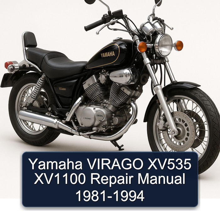 Yamaha VIRAGO XV535 XV1100 Repair Manual 1981-1994