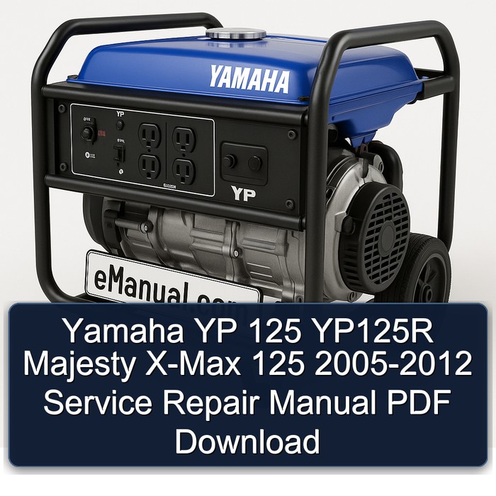 Yamaha YP 125 YP125R Majesty X-Max 125 2005-2012 Manual de servicio y reparación PDF Download