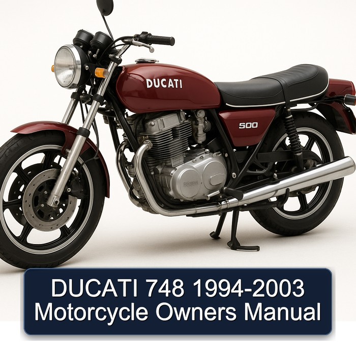 DUCATI 748 1994-2003 Motorcycle Owners Manual