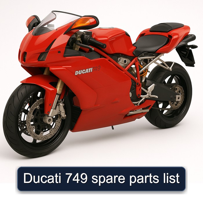 Ducati 749 spare parts list