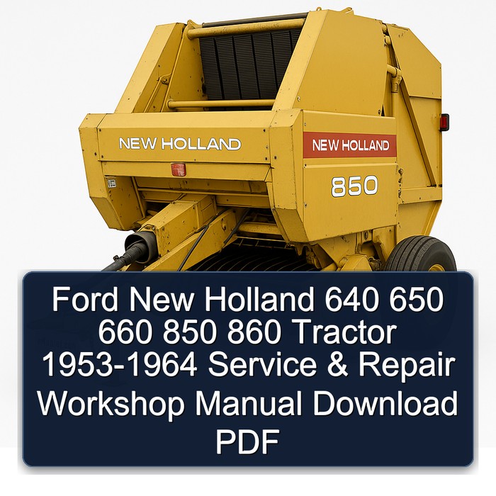 Ford New Holland 640 650 660 850 860 Tractor 1953-1964 Service & Repair Workshop Manual Download PDF