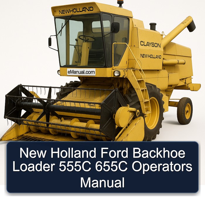 Bedienungsanleitung für New Holland Ford Baggerlader 555C und 655C