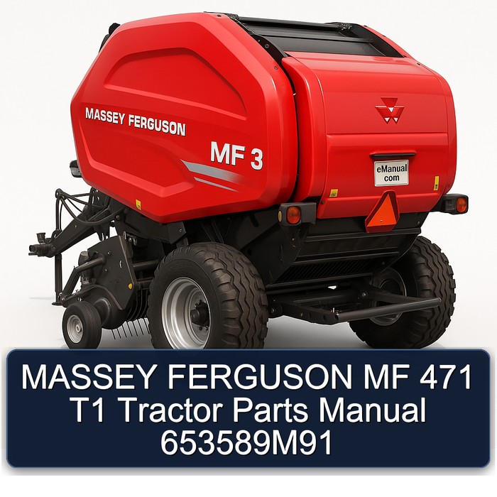 MASSEY FERGUSON MF 471 T1 Tractor Parts Manual 653589M91