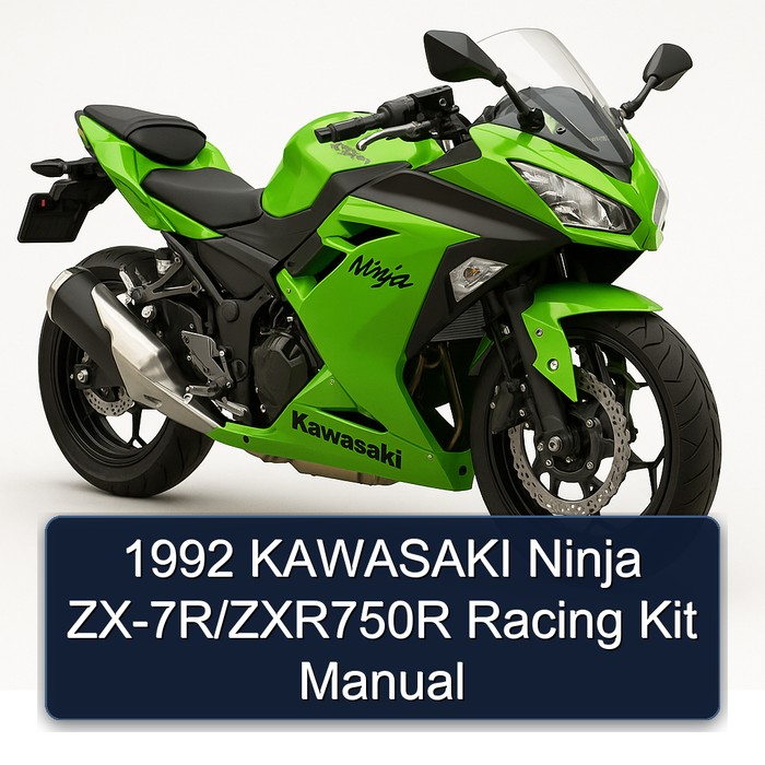 1992 KAWASAKI Ninja ZX-7R/ZXR750R Racing Kit Manual