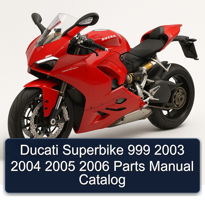Ducati Superbike 999 2003 2004 2005 2006 Parts Manual Catalog