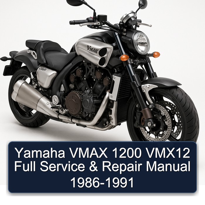 Yamaha VMAX 1200 VMX12 Full Service & Repair Manual 1986-1991