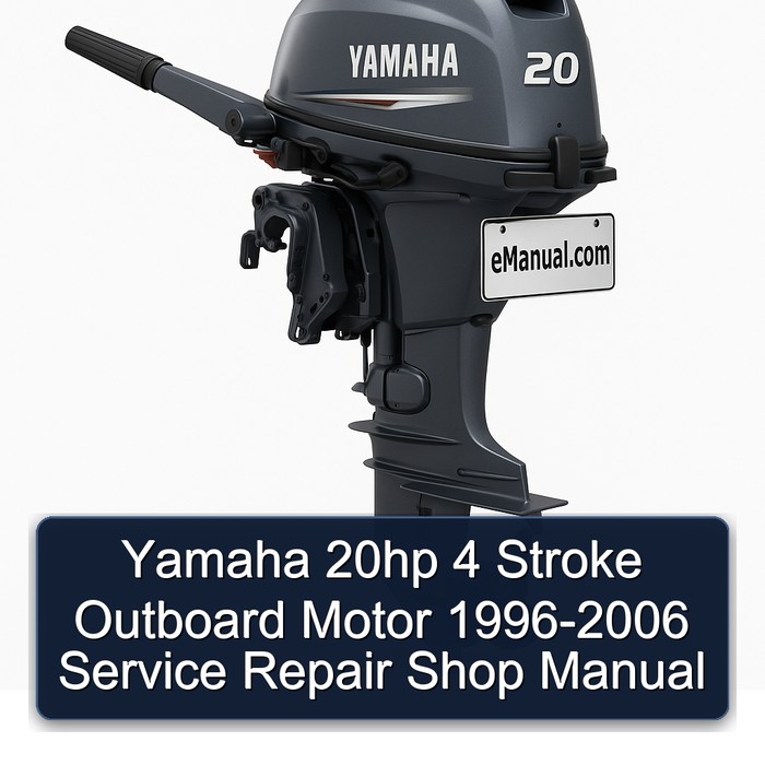 Yamaha 20hp 4 Stroke Outboard Motor 1996-2006 Service Repair Shop Manual 