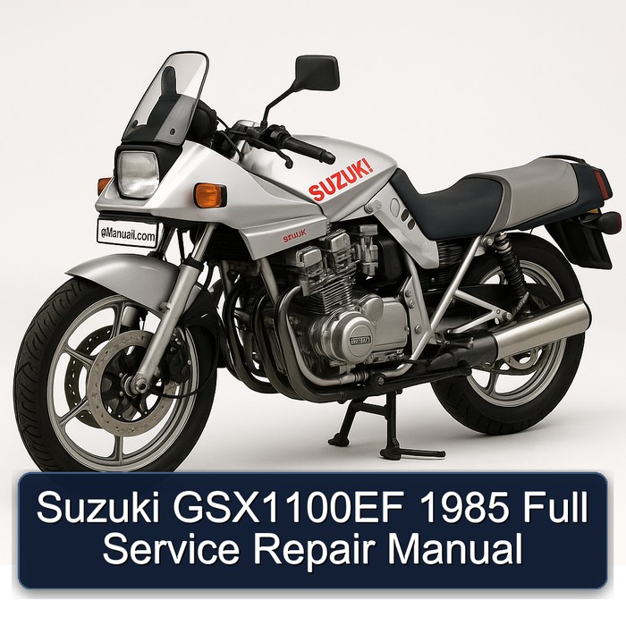 Suzuki GSX1100EF 1985 Full Manual de servicio y reparación