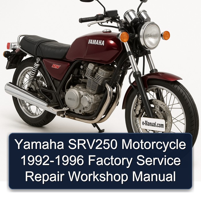 Yamaha SRV250 Motorcycle 1992-1996 Factory Service Repair Workshop Manual