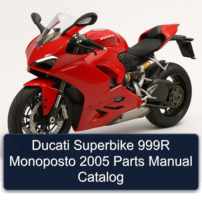 Ducati Superbike 999R Monoposto 2005 Parts Manual Catalog