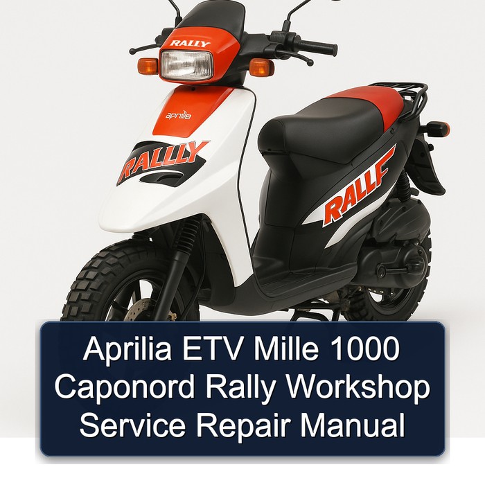 Aprilia ETV Mille 1000 Caponord Rally Workshop Manual de servicio y reparación