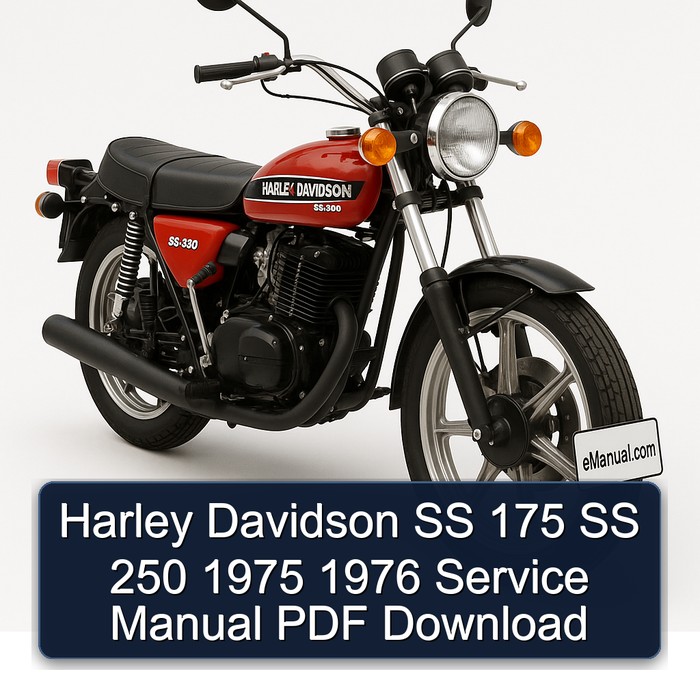 Harley Davidson SS 175 SS 250 1975 1976 Service Manual PDF Download