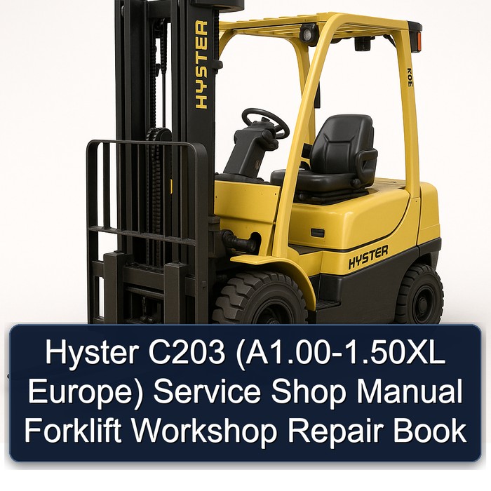 Manual de taller Hyster C203 (A1.00-1.50XL Europa)