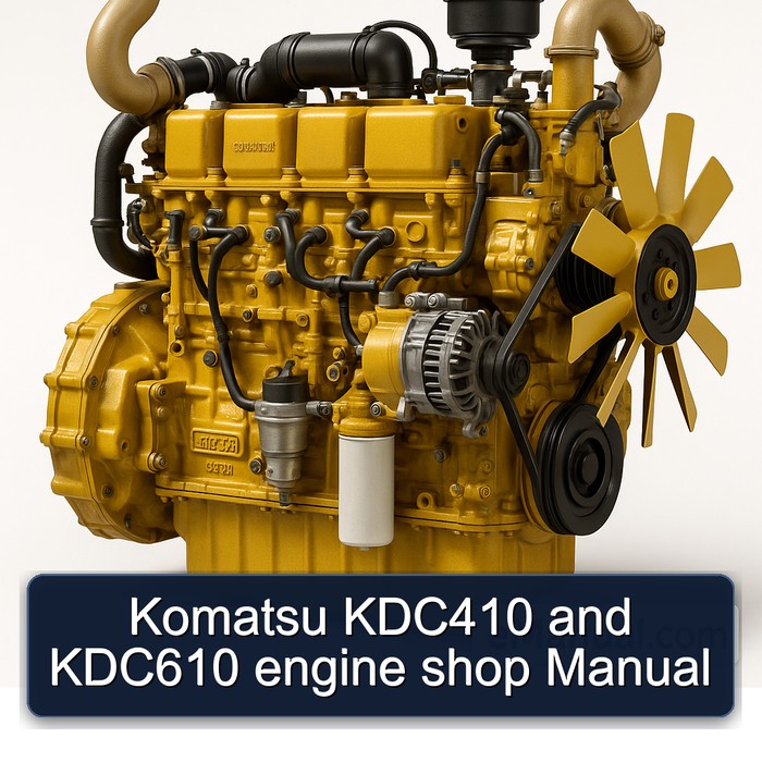 Komatsu KDC410 and KDC610 engine shop Manual 