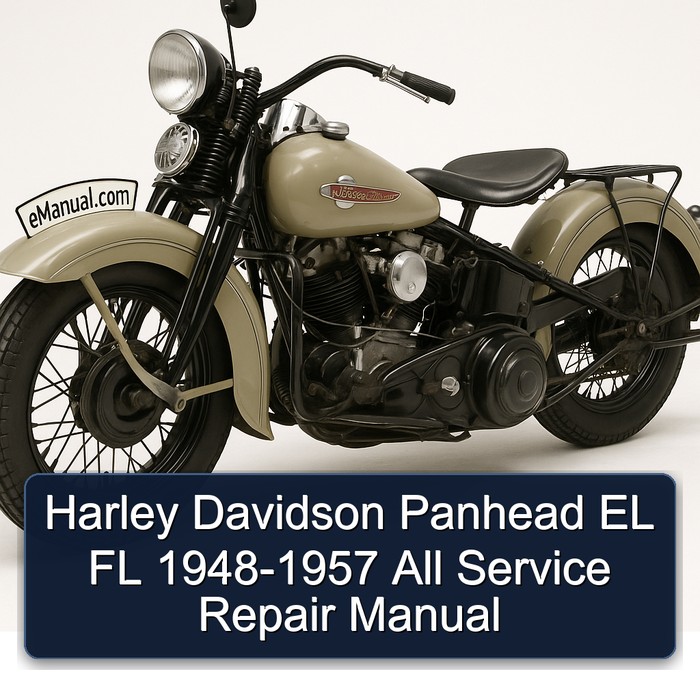 Harley Davidson Panhead EL FL 1948-1957 All Manual de servicio y reparación