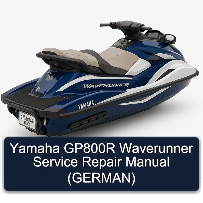 Yamaha GP800R Waverunner Service Repair Manual (GERMAN)