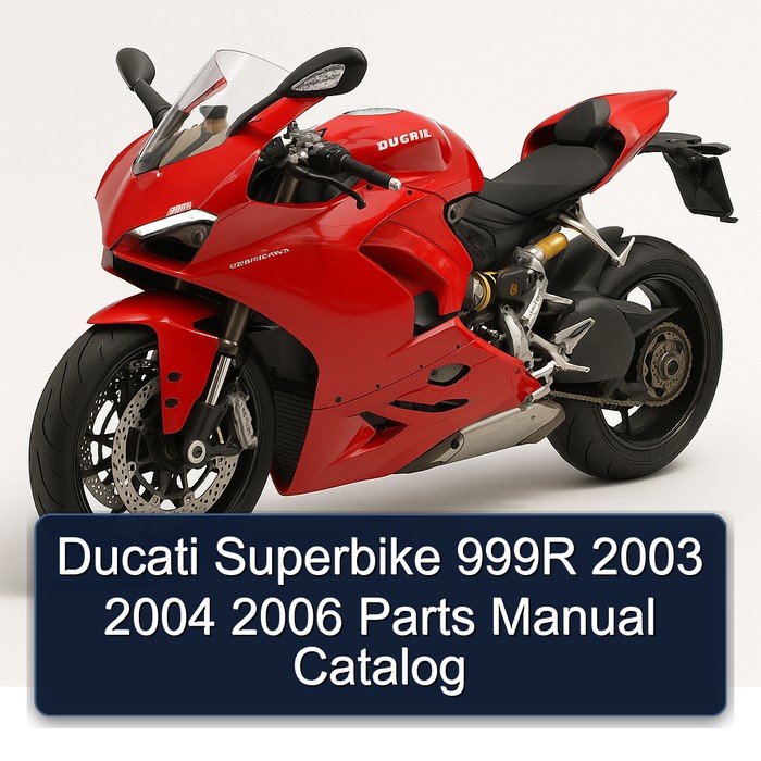 Ducati Superbike 999R 2003 2004 2006 Parts Manual Catalog