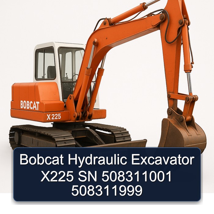 Bobcat Hydraulic Excavator X225 SN 508311001 508311999