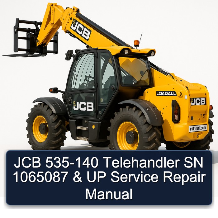 JCB 535-140 Telehandler SN 1065087 & UP Service Repair Manual