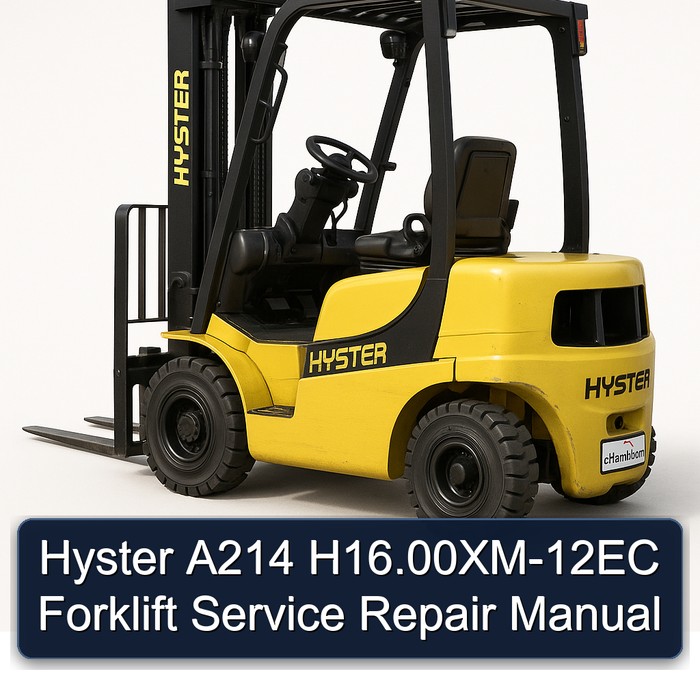 Hyster A214 H16.00XM-12EC Gabelstapler Service- und Reparaturhandbuch