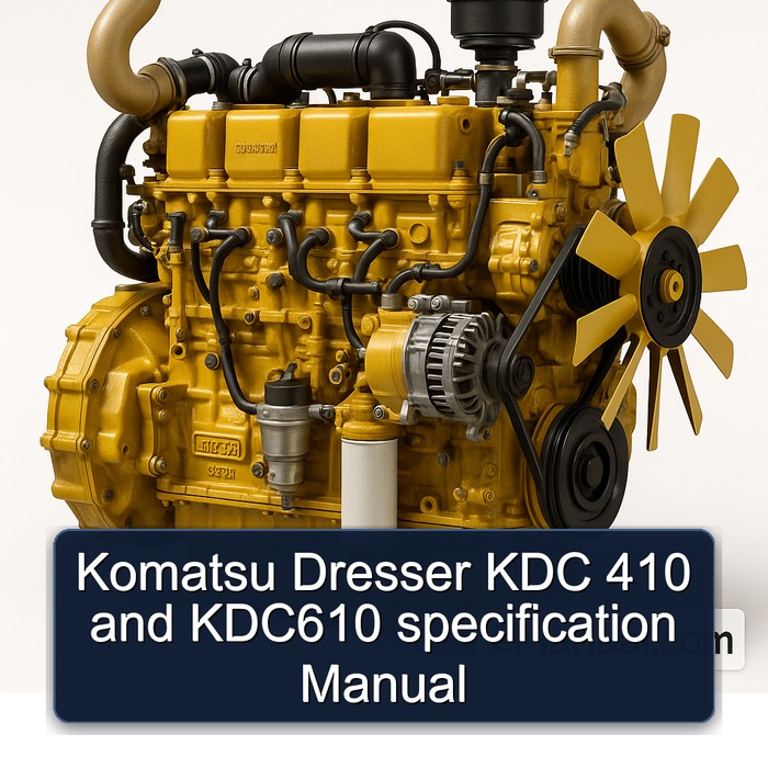 Manual de Especificaciones Komatsu Dresser KDC 410 y KDC 610