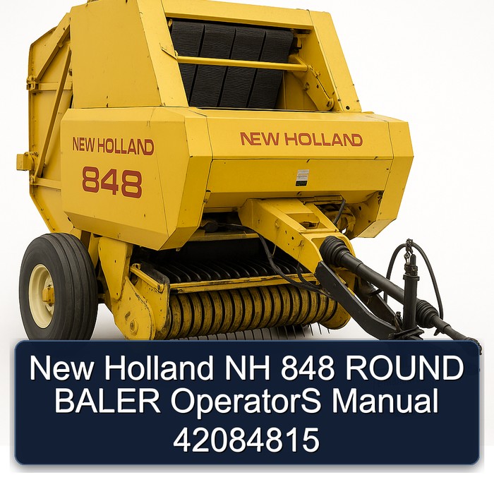 Manual del Operador de Empacadora Redonda NH 848 New Holland