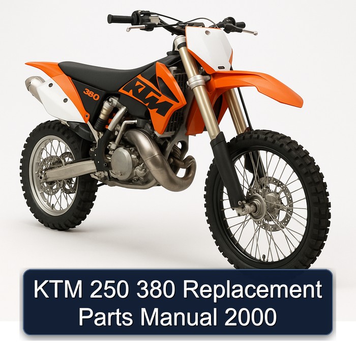 KTM 250 380 Replacement Parts Manual 2000