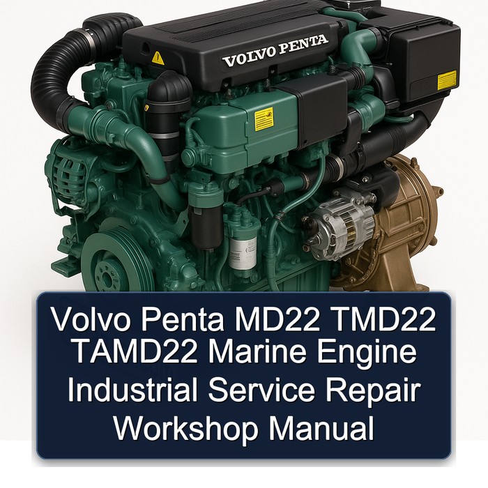 Volvo Penta MD22 TMD22 TAMD22 Marine Engine Industrial Service Repair Workshop Manual 