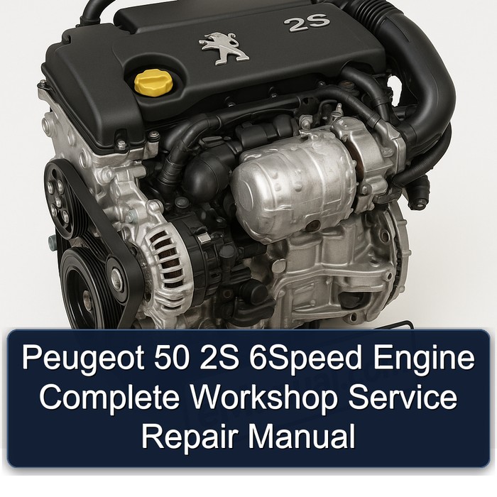 Peugeot 50 2S 6Speed Engine Manual completo de servicio y reparación del taller