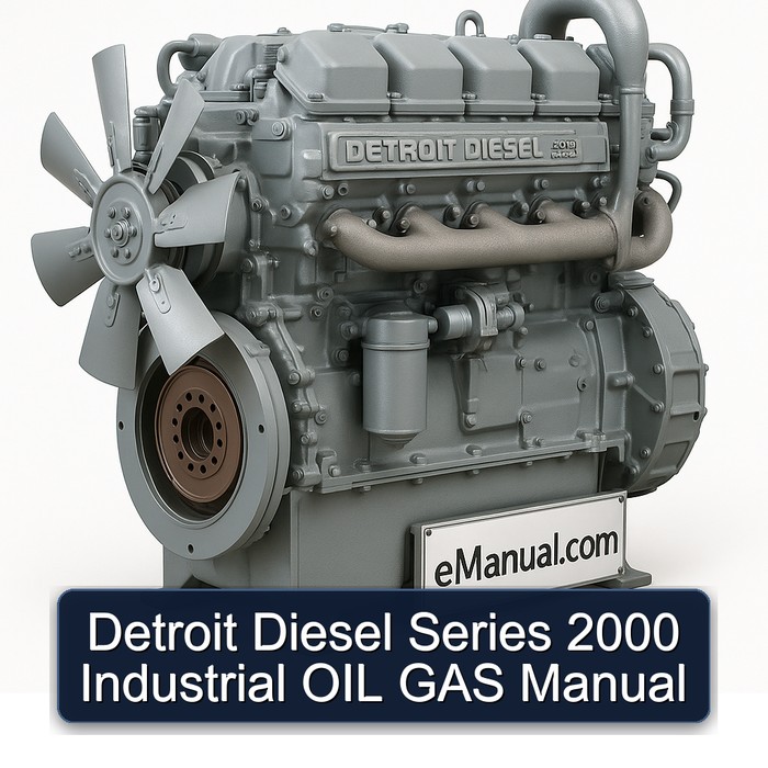 Detroit Diesel Series 2000 Industrial OIL GAS Manual 