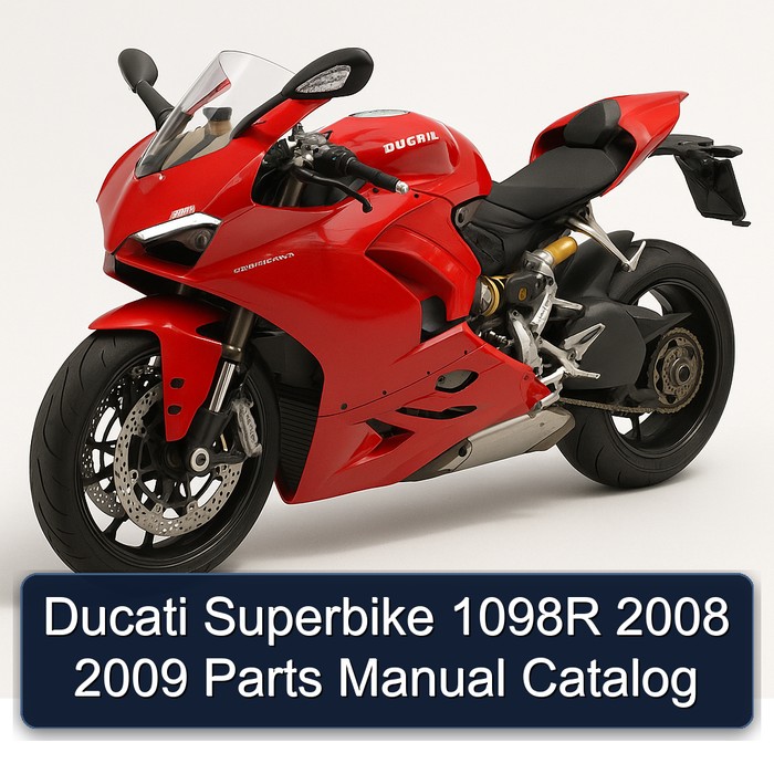 Ducati Superbike 1098R 2008 2009 Parts Manual Catalog