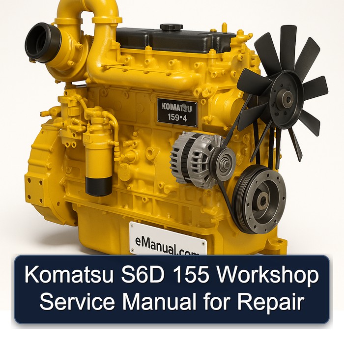 Komatsu S6D 155 Workshop Service Manual for Repair 