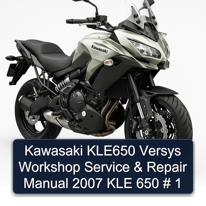 Kawasaki KLE650 Versys Workshop Manual de servicio y reparación 2007 KLE 650 # 1