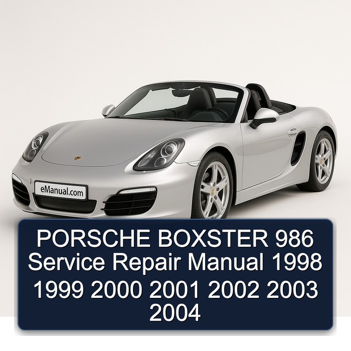 PORSCHE BOXSTER 986 Manual de servicio y reparación 1998 1999 2000 2001 2002 2003 2004