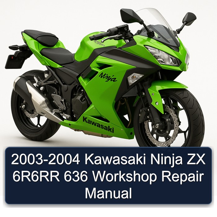 2003-2004 Kawasaki Ninja ZX 6R6RR 636 Workshop Repair Manual