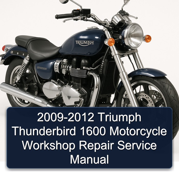2009-2012 Triumph Thunderbird 1600 Motorcycle Workshop Repair Service Manual