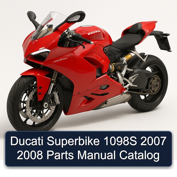 Ducati Superbike 1098S 2007 2008 Parts Manual Catalog