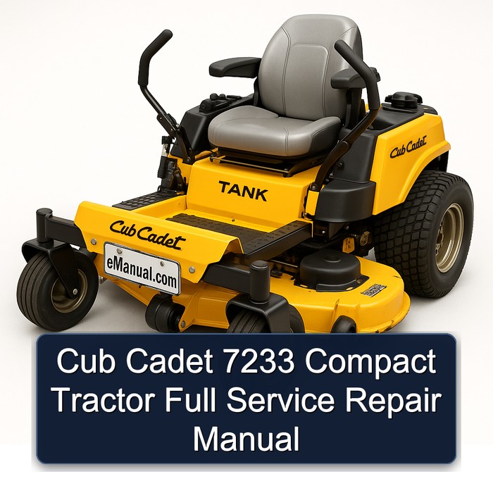 Cub Cadet 7233 Kompakttraktor: Reparaturhandbuch