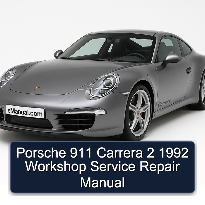 Porsche 911 Carrera 2 1992 Workshop Manual de servicio y reparación
