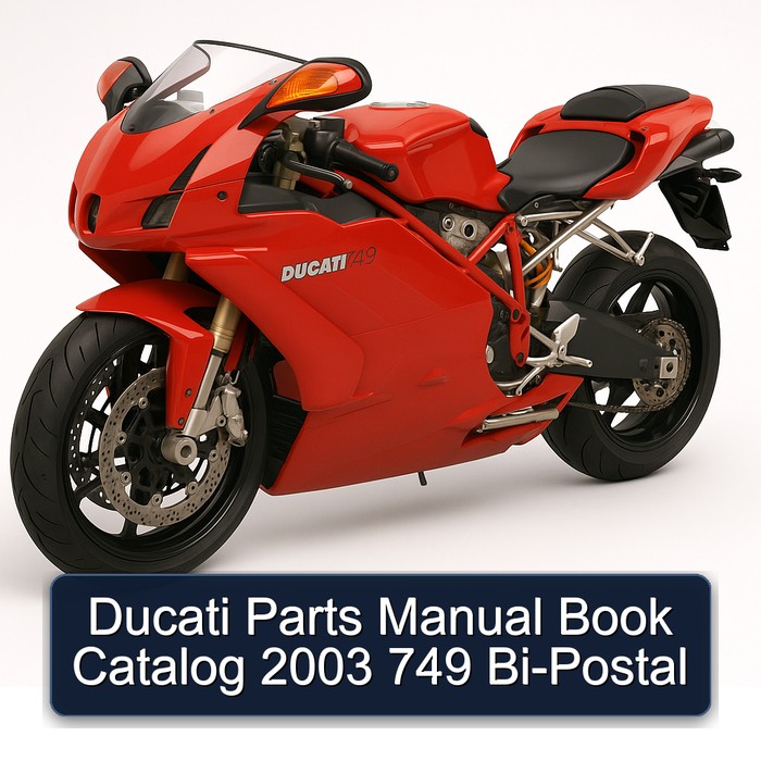 Ducati Parts Manual Book Catalog 2003 749 Bi-Postal