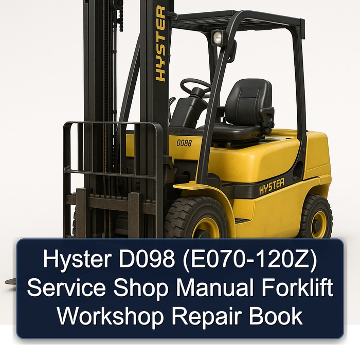 Manual de Taller Hyster D098 (E070-120Z) - Carretilla Elevadora