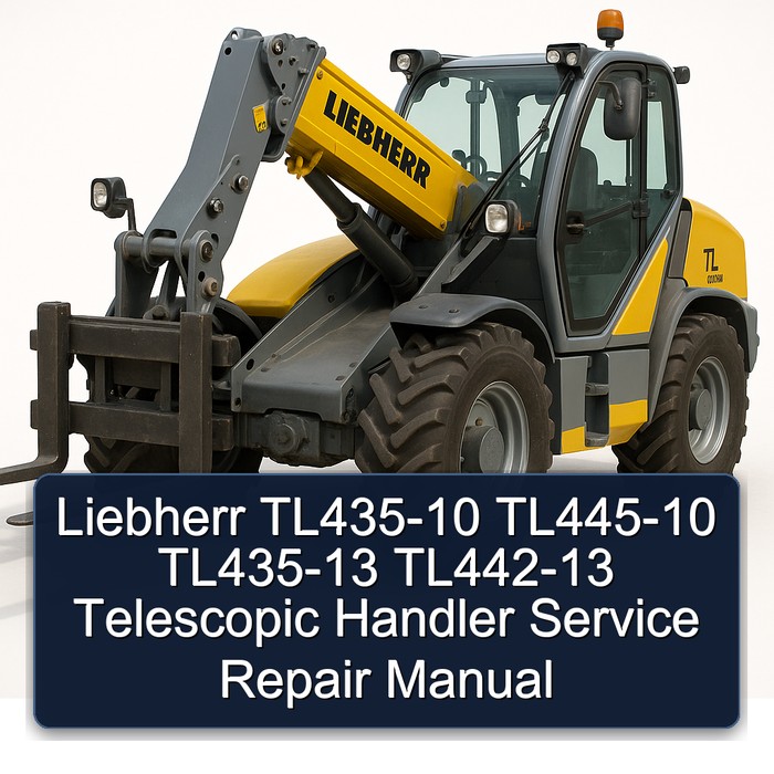 Liebherr TL435-10 TL445-10 TL435-13 TL442-13 Telescopic Handler Service Repair Manual 