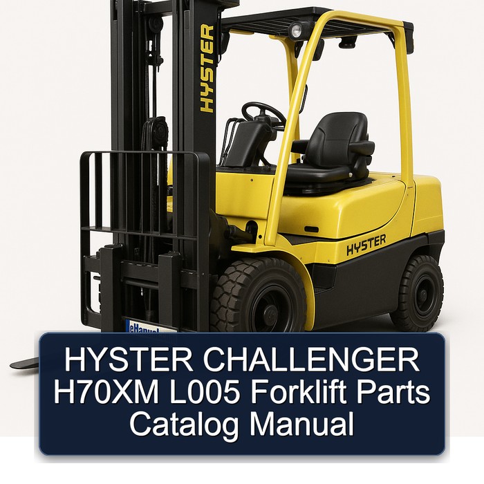 HYSTER CHALLENGER H70XM L005 Forklift Parts Catalog Manual