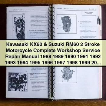 1988 Kawasaki KX60 & Suzuki RM60 2 Stroke Motorcycle Workshop Service Repair Manual PDF Download