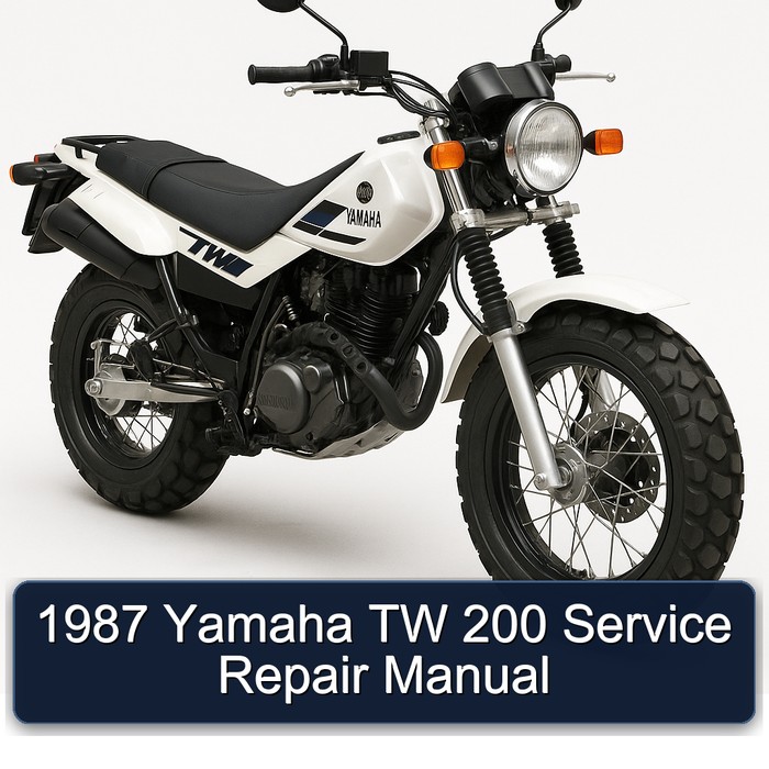 1987 Yamaha TW 200 Manual de servicio y reparación