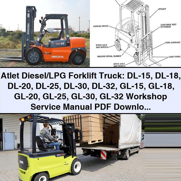 Atlet Diesel/Lpg Forklift Truck: DL-15 to DL-32, GL-15 to GL-32 Workshop Service Repair Manual PDF Download