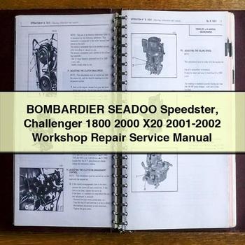 BOMBARDIER SEADOO Speedster Challenger 1800 2000 X20 2001-2002 Workshop Repair Service Manual 